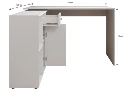 Crister - Bureau - Wit - 122x120 cm