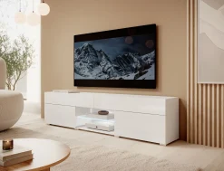 Cruise - TV-Meubel met verlichting - Wit - 180 cm