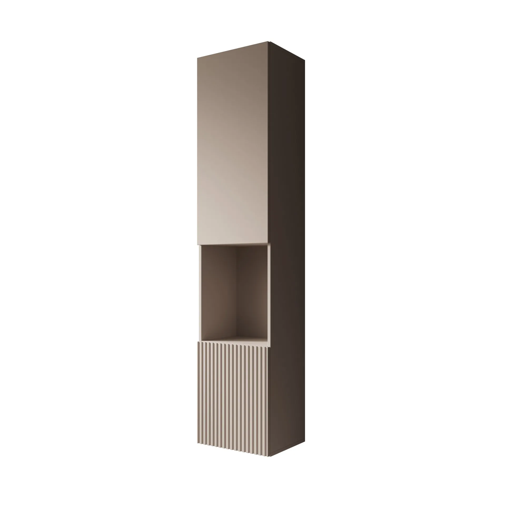 Cruzar 2 - Vitrinekast - Beige - 40x30x180 cm