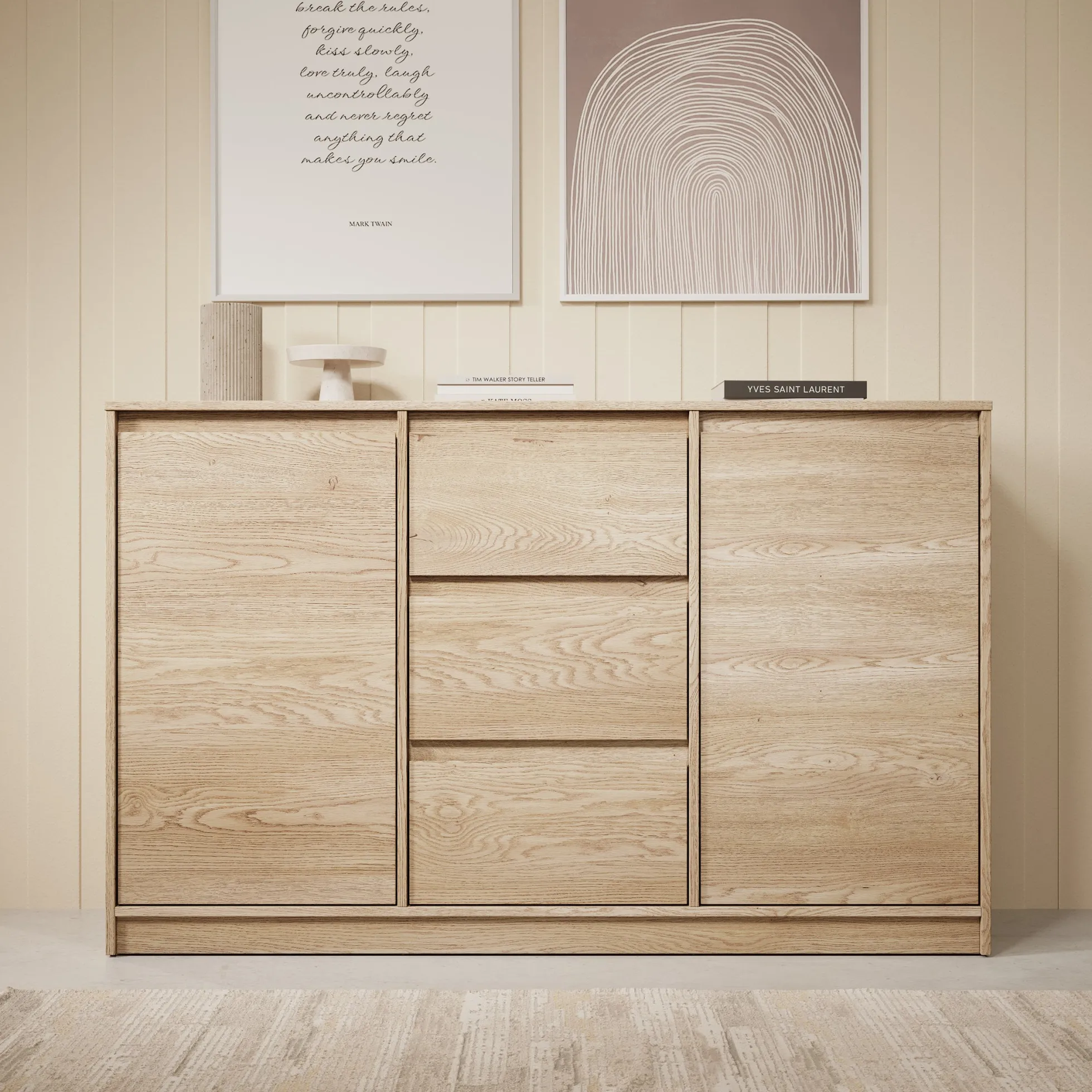 Cuarto - Dressoir - Eiken - 138x40x87 cm