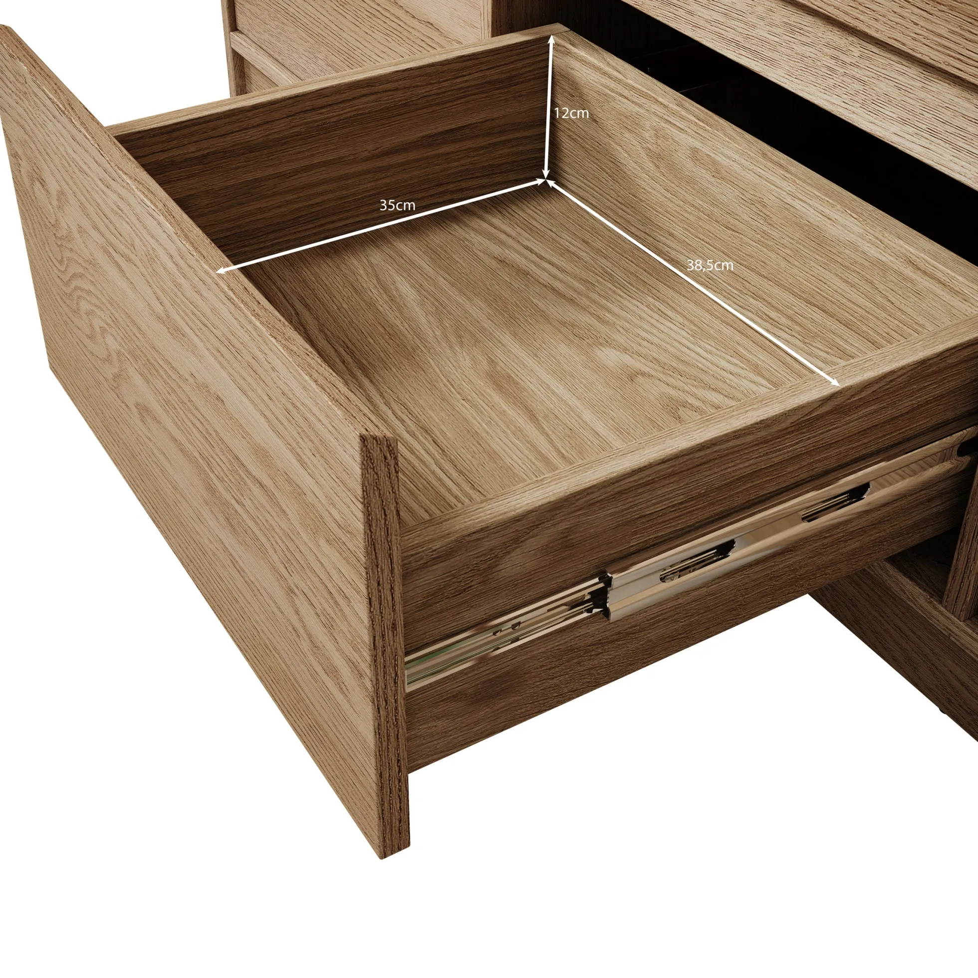 Cuarto - Dressoir - Eiken - 138x40x87 cm