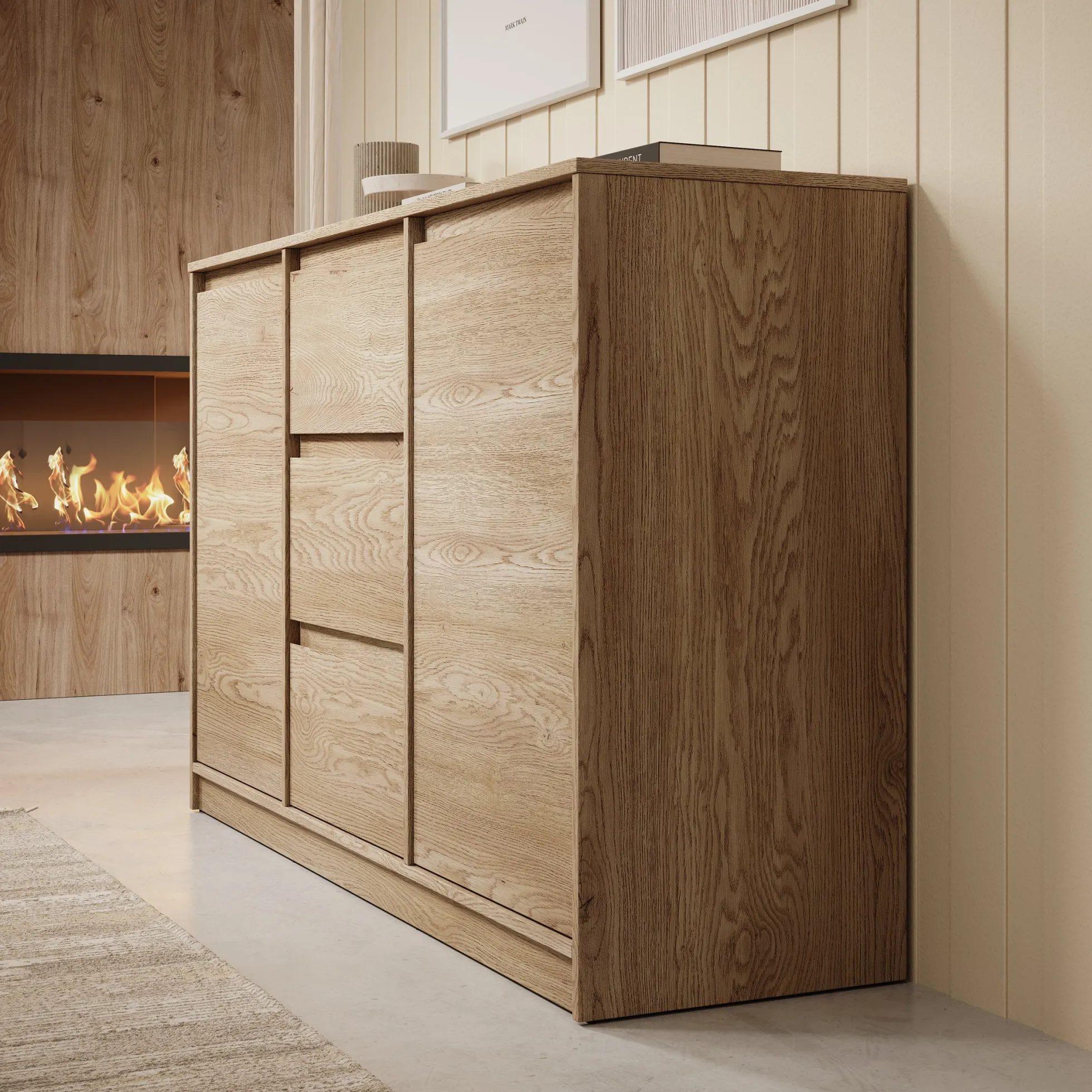 Cuarto - Dressoir - Eiken - 138x40x87 cm