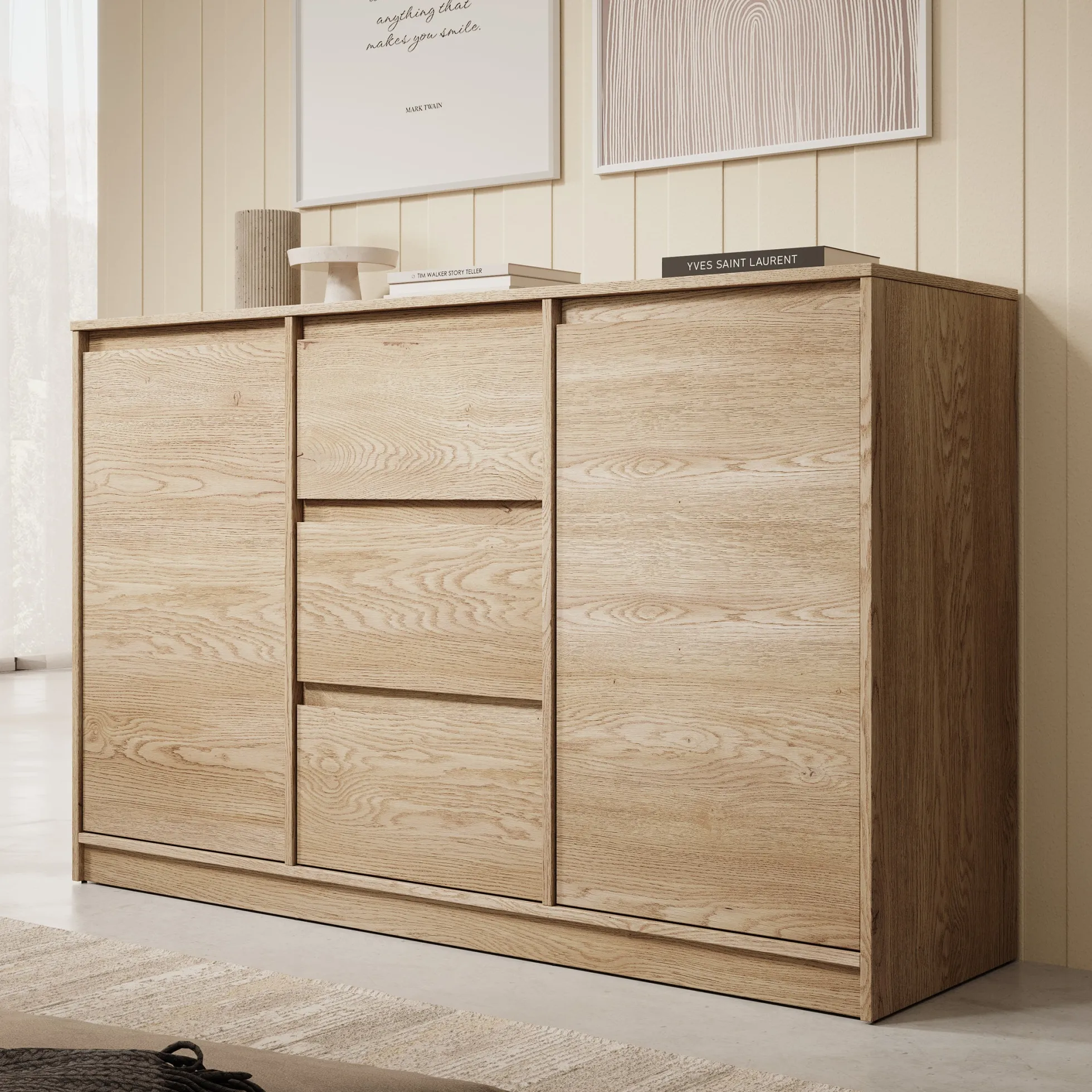 Cuarto - Dressoir - Eiken - 138x40x87 cm