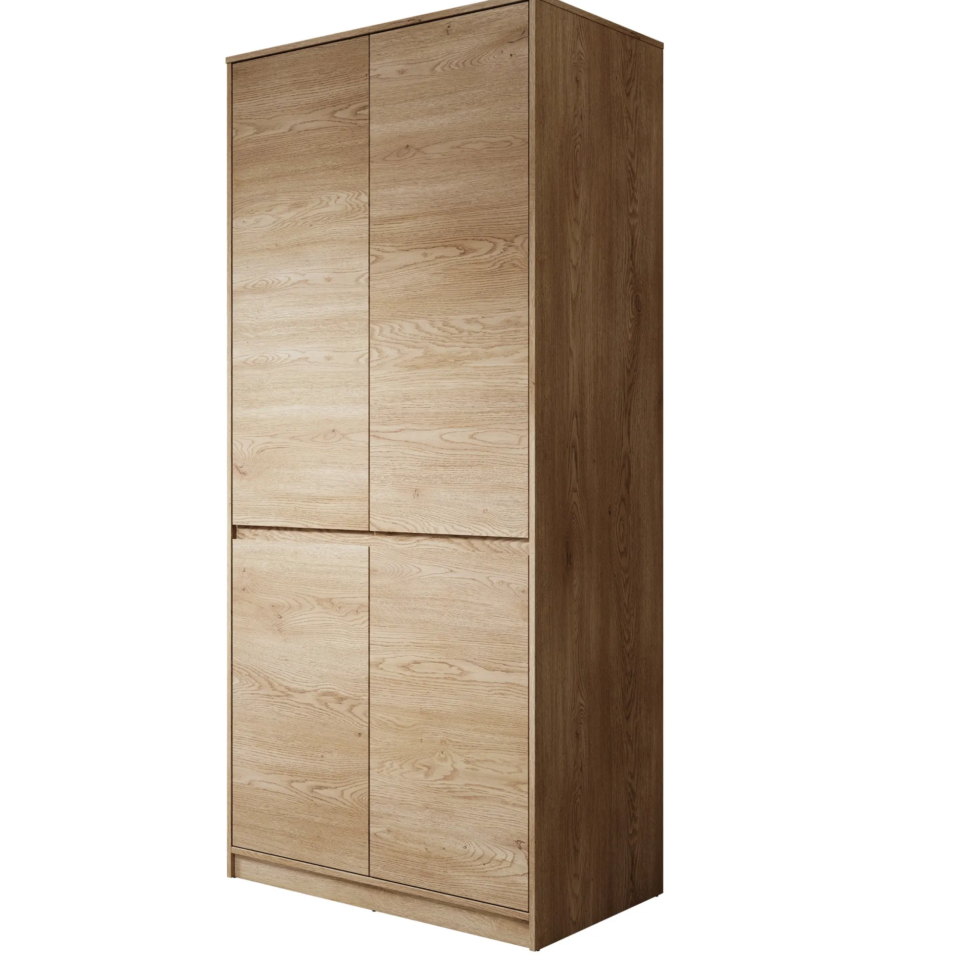 Cuarto - Kledingkast 4-deurs - Eiken - 91x52x198 cm