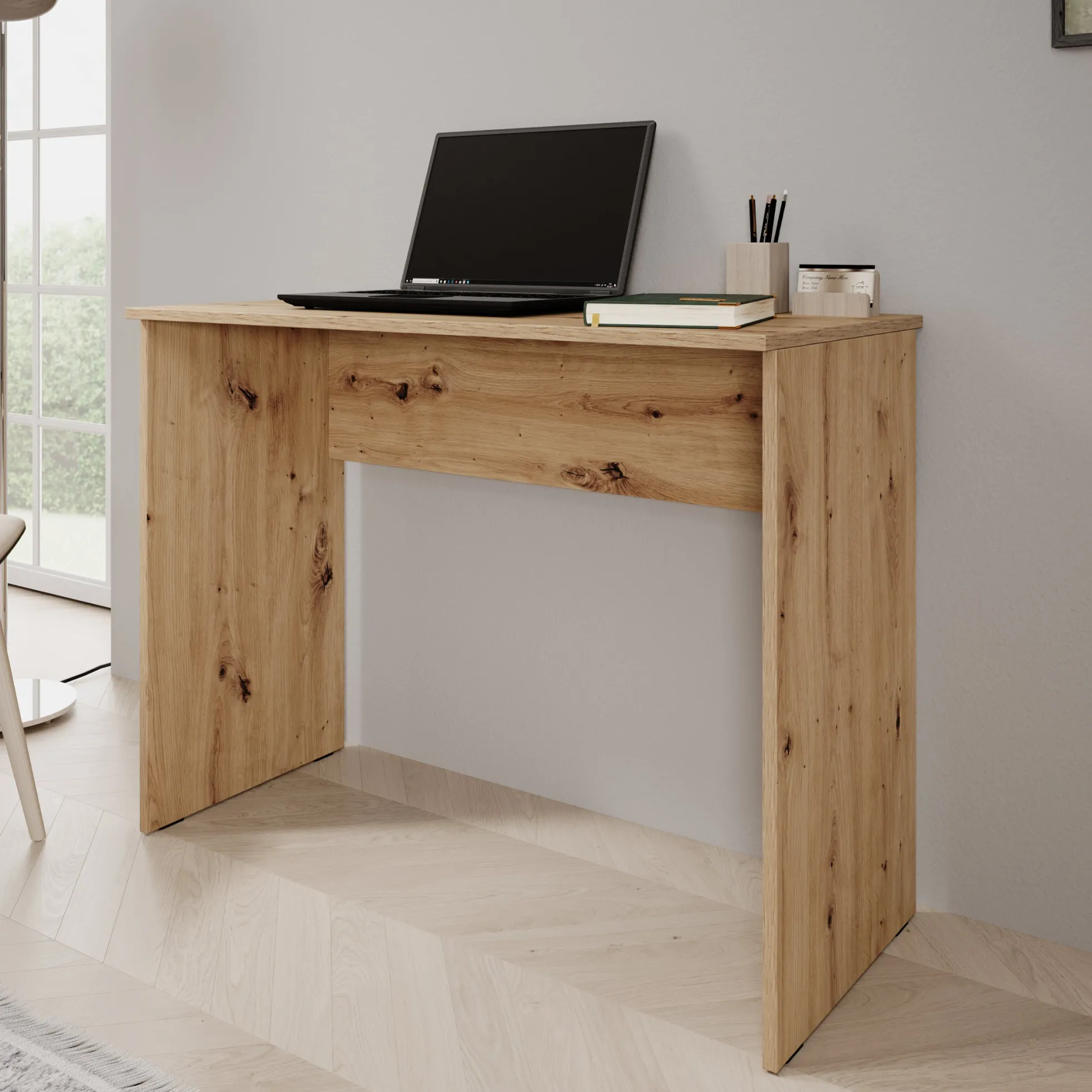 Daro - Bureau - Eikenpatroon - 98x45x74 cm