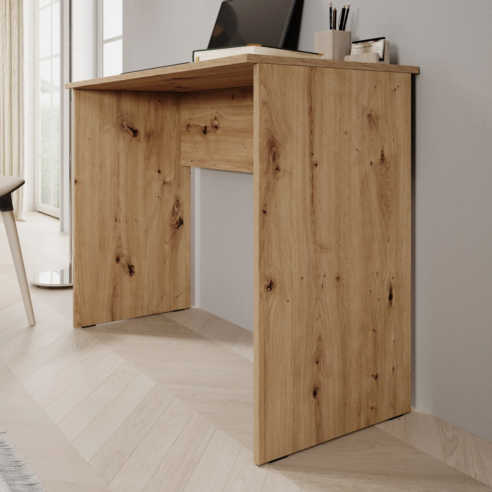 Daro - Bureau - Eikenpatroon - 98x45x74 cm