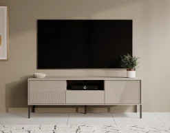Davey - TV-Meubel met 2 deuren - Beige - 155 cm