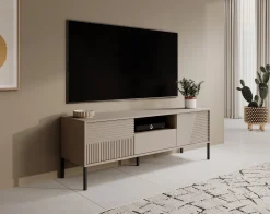 Davey - TV-Meubel met 2 deuren - Beige - 155 cm