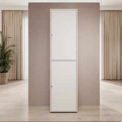 Deacon - Schoenenkast - Wit - 50x33x190 cm