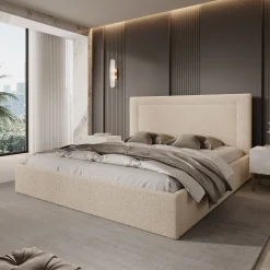 Dejada - Tweepersoonsbed - Beige teddystof - 180x200 cm