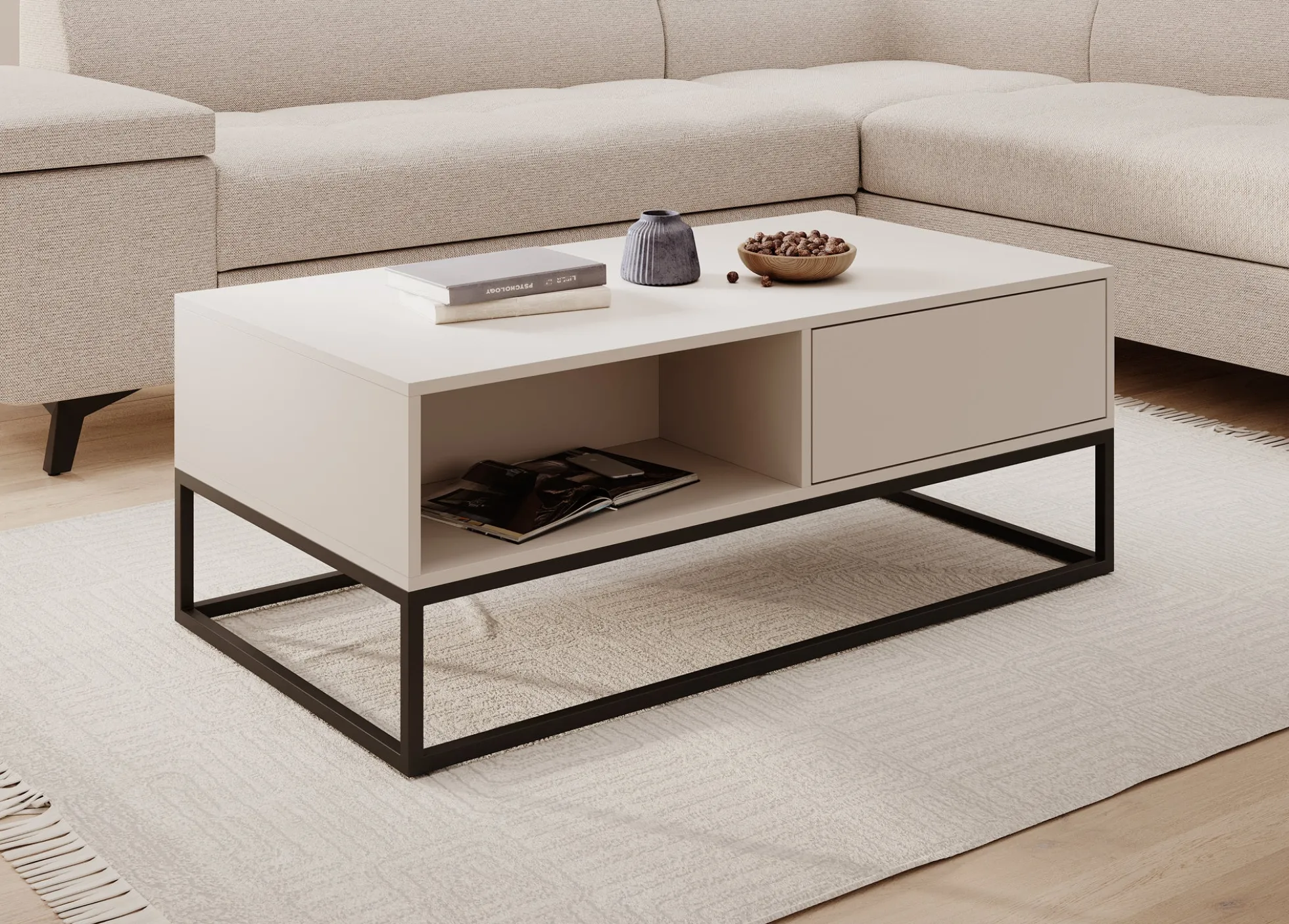 Delta - Salontafel met lades - Beige