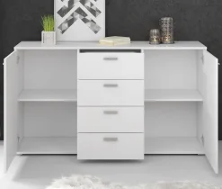 Dento - Dressoir - Wit - 150x40x85 cm