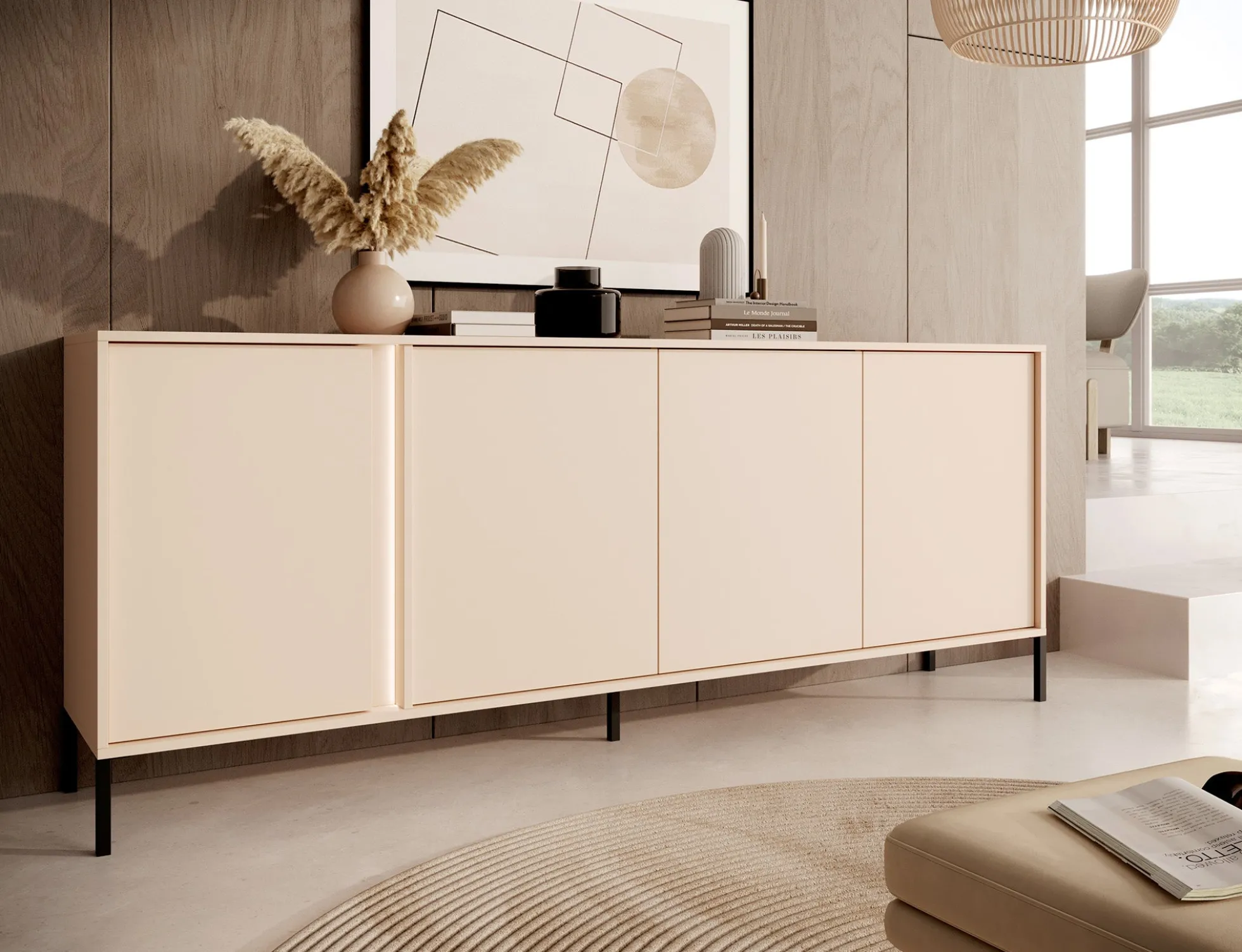 Desert - Dressoir - Beige - 203x40x81 cm