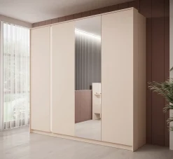 Desert - Kledingkast 4-deurs - Beige - 223x55x210 cm