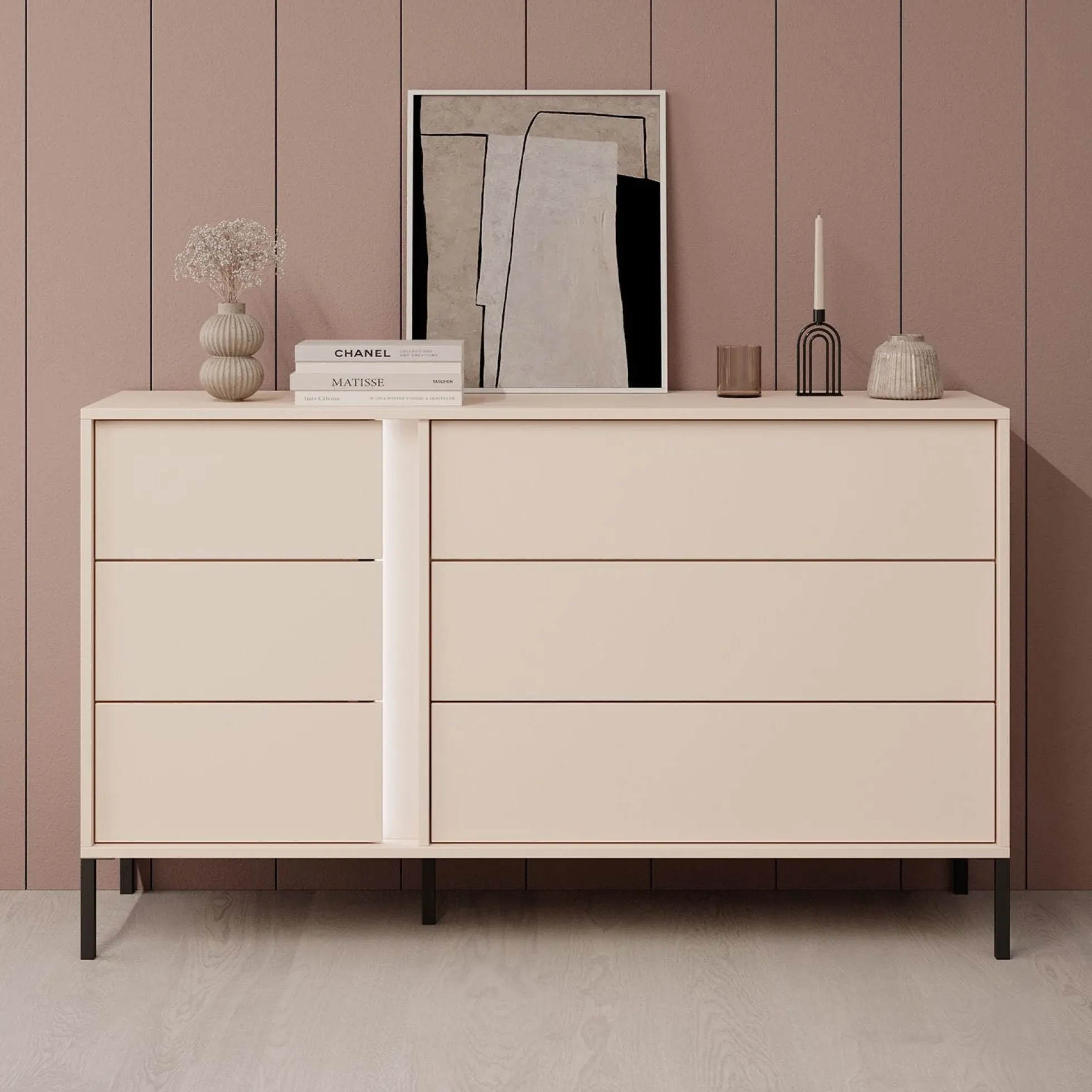 Desert - Ladekast - Beige - 137x40x81 cm