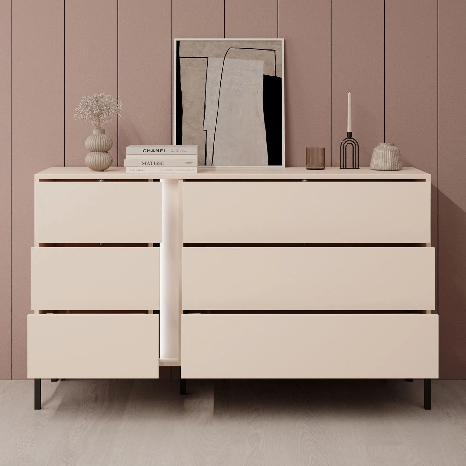 Desert - Ladekast - Beige - 137x40x81 cm