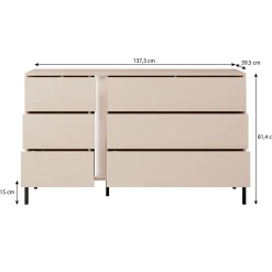 Desert - Ladekast - Beige - 137x40x81 cm
