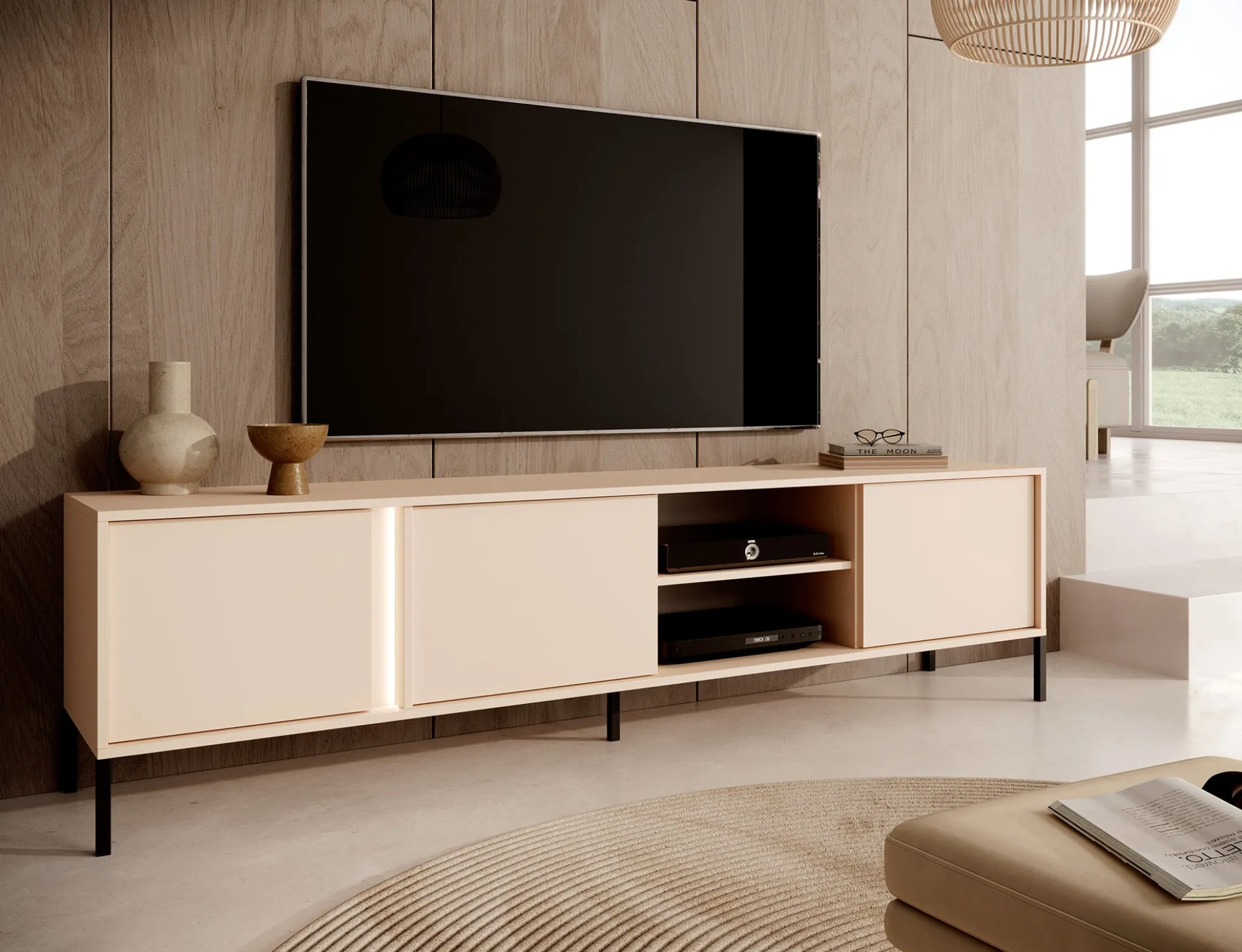 Desert - TV-Meubel met 3 deuren - Beige - 203 cm