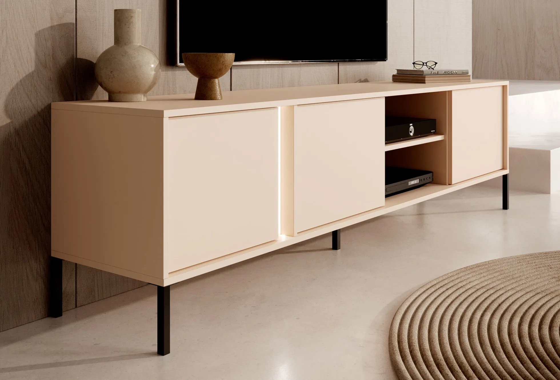 Desert - TV-Meubel met 3 deuren - Beige - 203 cm