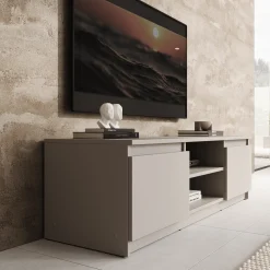Diaz - TV-Meubel - Beige - 120x38x36 cm
