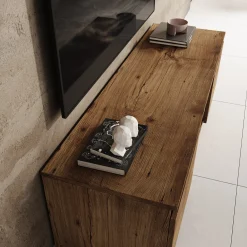 Diaz - TV-Meubel - Eiken - 120x38x36 cm