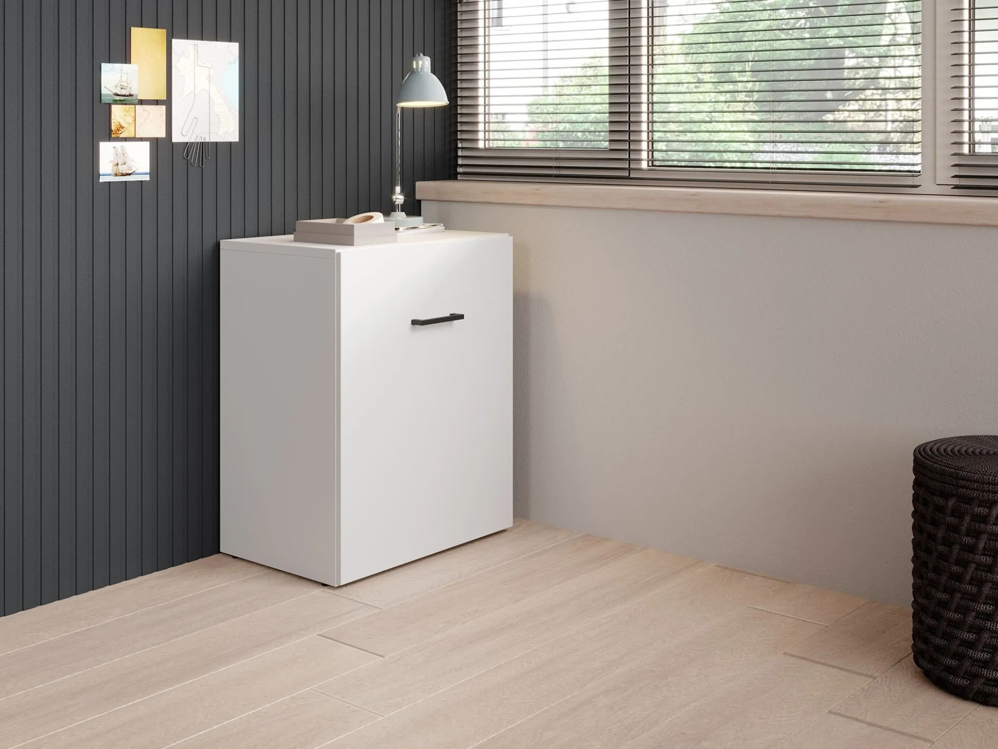 Dice - Bureau - Wit - 132x60 cm