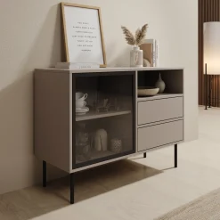 Dimora - Dressoir - Beige - 100x40x80 cm