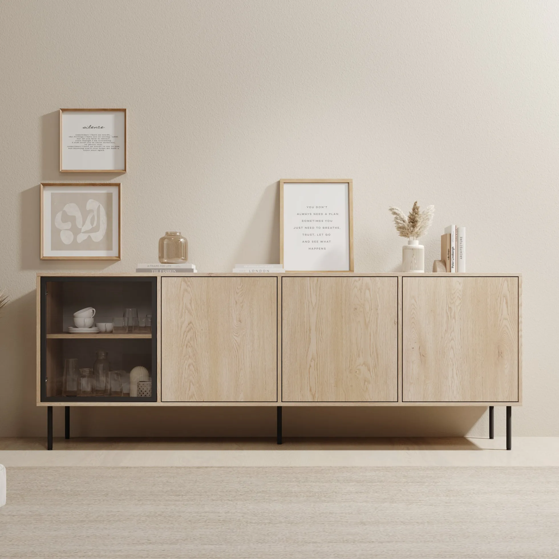 Dimora - Dressoir - Eikenpatroon - 200x40x75 cm