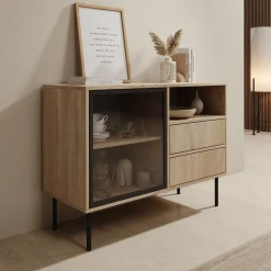 Dimora - Dressoir - Eikenpatroon - 100x40x80 cm
