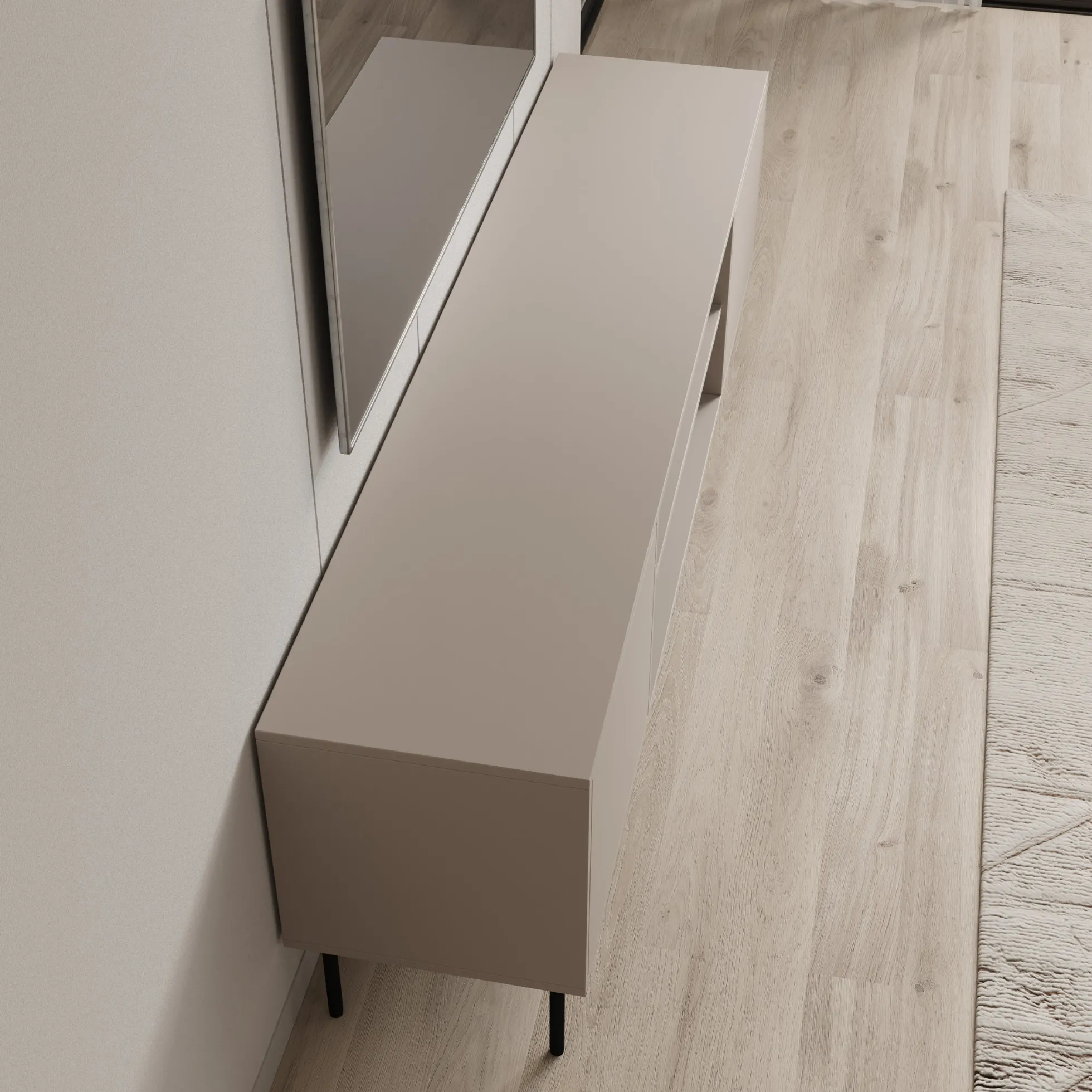 Dimora - TV-Meubel - Beige - 183x40x60 cm
