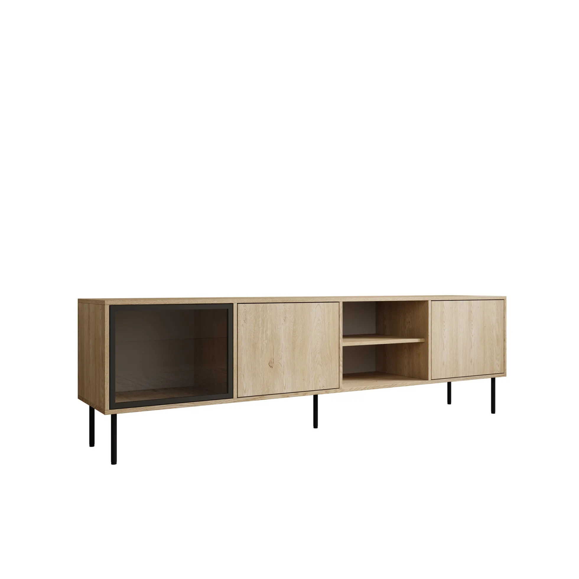 Dimora - TV-Meubel - Eikenpatroon - 201x40x60 cm