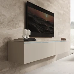 Dixon - TV-Meubel - Beige - 180x33x30 cm