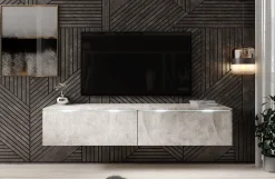 Dixon - TV-Meubel - Betonlook - 140 cm