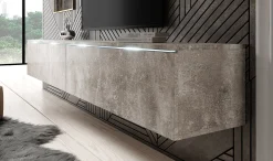 Dixon - TV-Meubel - Betonlook - 180 cm