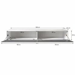 Dixon - TV-Meubel - Eiken - 180 cm