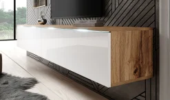 Dixon - TV-Meubel - Eiken/wit - 180 cm