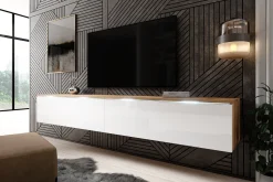 Dixon - TV-Meubel - Eiken/wit - 180 cm