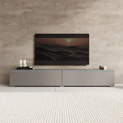 Dixon - TV-Meubel - Grijs - 180x33x30 cm