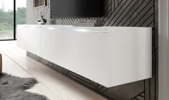 Dixon - TV-Meubel - Mat wit - 180 cm