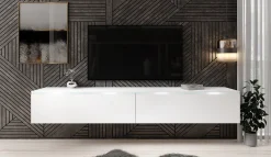 Dixon - TV-Meubel - Mat wit - 180 cm