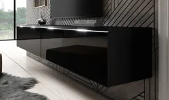 Dixon - TV-Meubel - Zwart - 180 cm