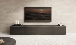 Dixon - TV-Meubel - Zwart visgraat - 180 cm