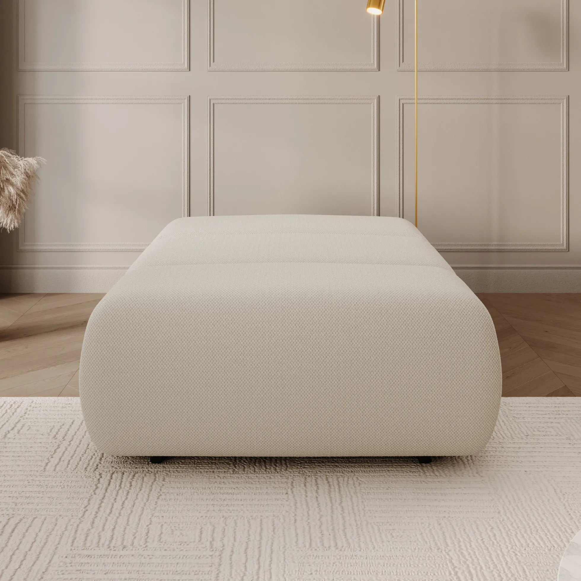 Dolo - Fauteuil - Stof beige - 98x129x82 cm