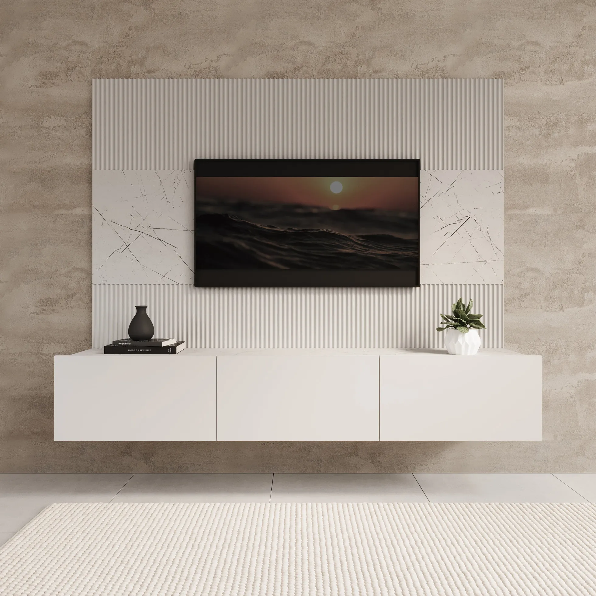 Dominic - TV-Meubel - Wit