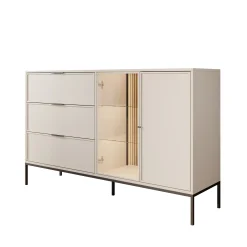 Dominica - Dressoir - Beige - 150x40x92 cm
