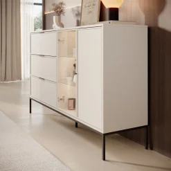 Dominica - Dressoir - Beige - 150x40x92 cm