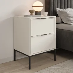 Dominica - Nachtkastje - Beige - 50x40x69 cm