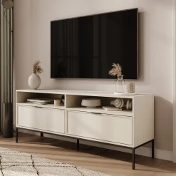 Dominica - TV-Meubel - Beige - 150x40x60 cm