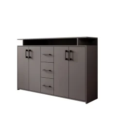 Duna - Dressoir - Antraciet - 139x34x90 cm