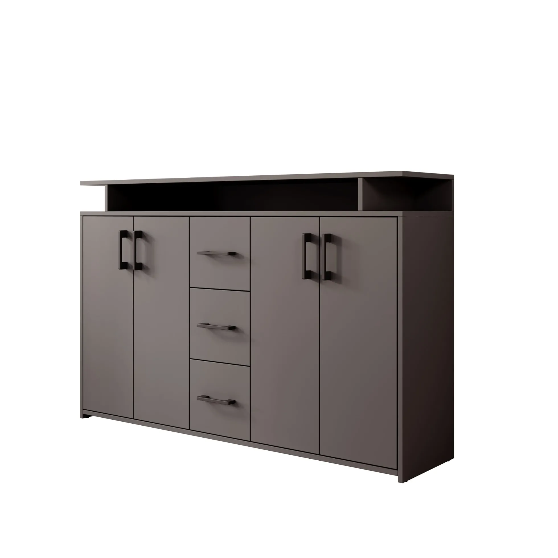 Duna - Dressoir - Antraciet - 139x34x90 cm
